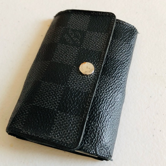 GENUINE SET OF (4) Louis Vuitton Damier Taiga Key Coin Case - Picture 7 of 16